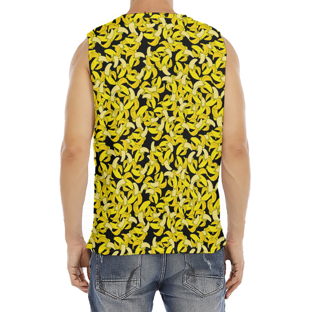 Peeled Banana Pattern Print Men's Fitness Tank Top