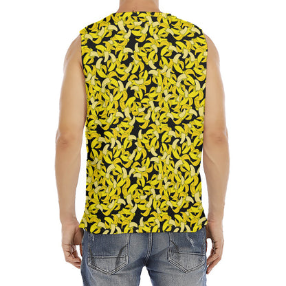 Peeled Banana Pattern Print Men's Fitness Tank Top