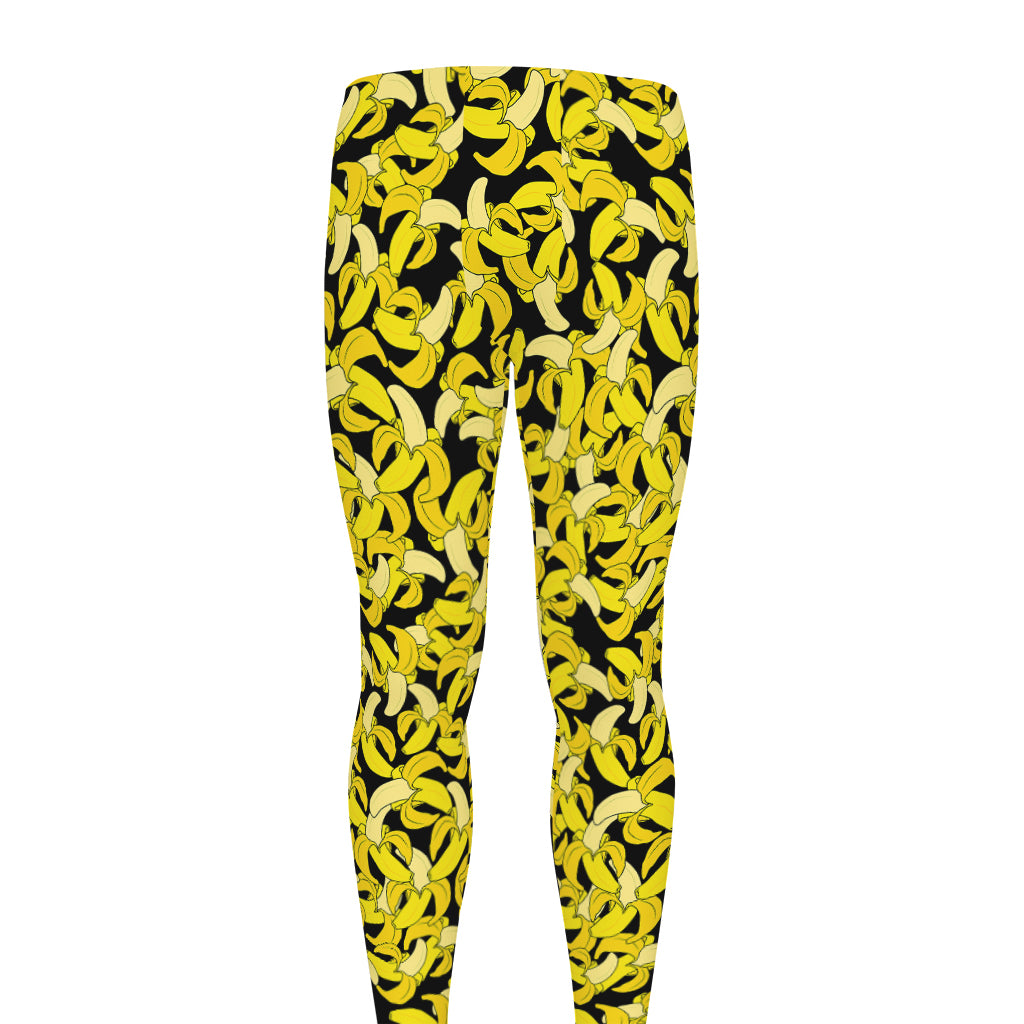 Peeled Banana Pattern Print Men's leggings