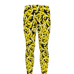 Peeled Banana Pattern Print Men's leggings