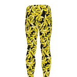 Peeled Banana Pattern Print Men's leggings