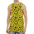 Peeled Banana Pattern Print Men's Muscle Tank Top
