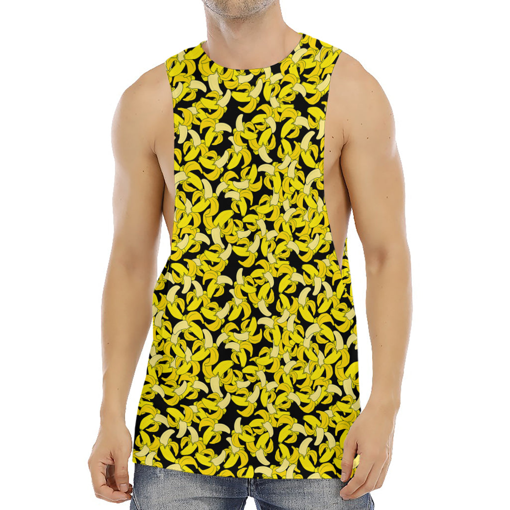 Peeled Banana Pattern Print Men's Muscle Tank Top