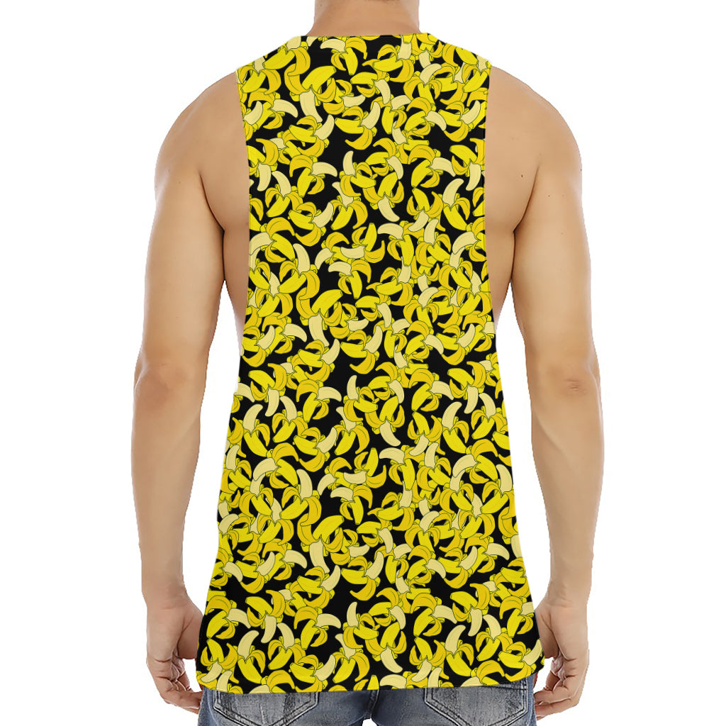 Peeled Banana Pattern Print Men's Muscle Tank Top