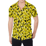Peeled Banana Pattern Print Men's Shirt