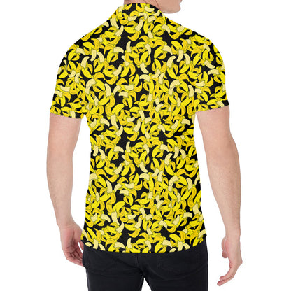 Peeled Banana Pattern Print Men's Shirt