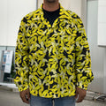 Peeled Banana Pattern Print Men's Shirt Jacket