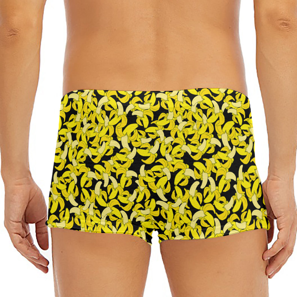 Peeled Banana Pattern Print Men's Short Boxer Briefs