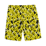 Peeled Banana Pattern Print Men's Sports Shorts