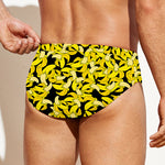 Peeled Banana Pattern Print Men's Swim Briefs