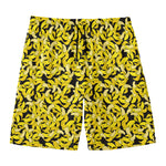 Peeled Banana Pattern Print Men's Swim Trunks