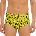 Peeled Banana Pattern Print Men's Triangle Swim Briefs