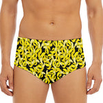 Peeled Banana Pattern Print Men's Triangle Swim Briefs