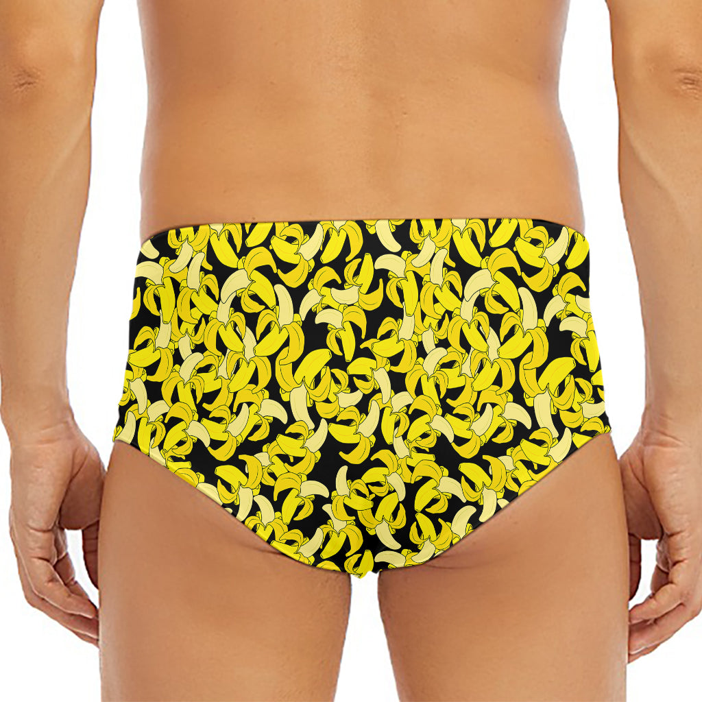 Peeled Banana Pattern Print Men's Triangle Swim Briefs
