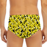 Peeled Banana Pattern Print Men's Triangle Swim Briefs
