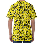 Peeled Banana Pattern Print Men's Velvet T-Shirt