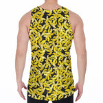 Peeled Banana Pattern Print Men's Velvet Tank Top