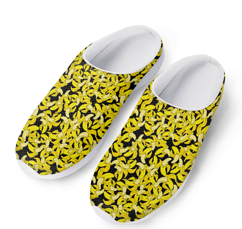 Peeled Banana Pattern Print Mesh Casual Shoes