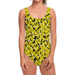 Peeled Banana Pattern Print One Piece Swimsuit