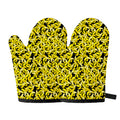 Peeled Banana Pattern Print Oven Mitts