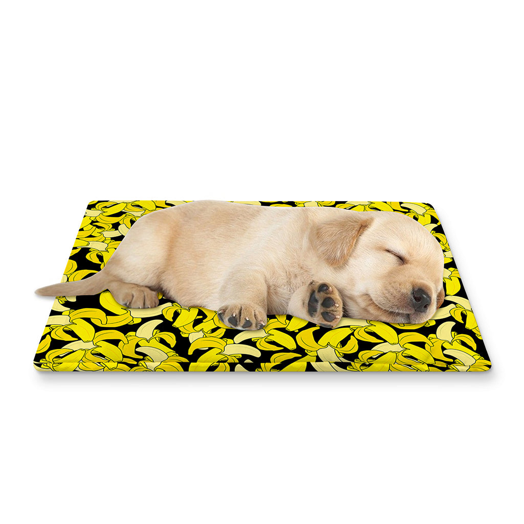 Peeled Banana Pattern Print Pet Cooling Mat Cover