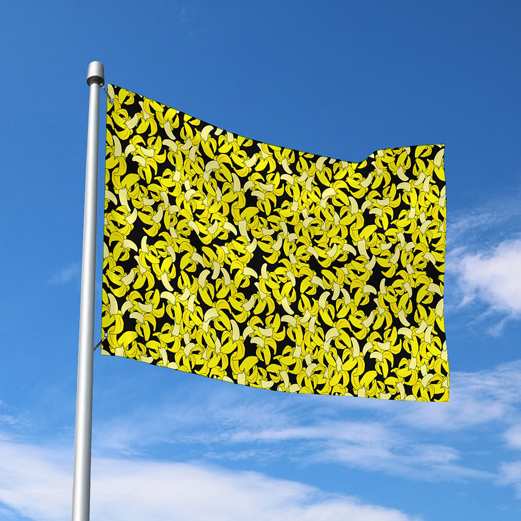 Peeled Banana Pattern Print Polyester Flag