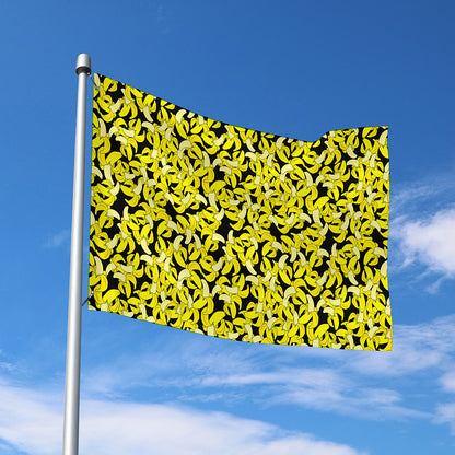Peeled Banana Pattern Print Polyester Flag