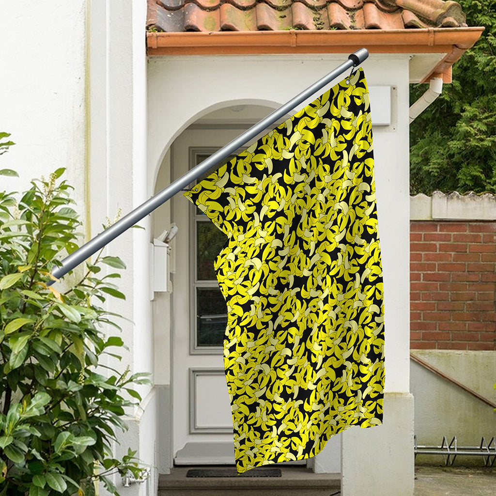 Peeled Banana Pattern Print Polyester Flag