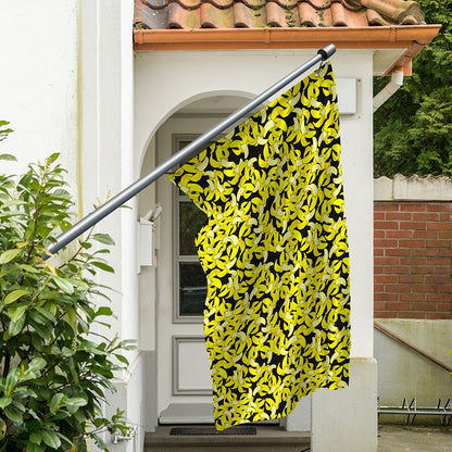 Peeled Banana Pattern Print Polyester Flag