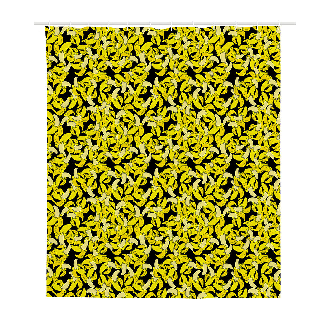 Peeled Banana Pattern Print Polyester Shower Curtain