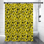 Peeled Banana Pattern Print Premium Shower Curtain