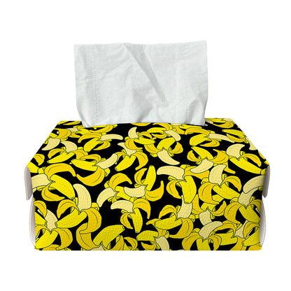 Peeled Banana Pattern Print Rectangle Tissue Box Cover