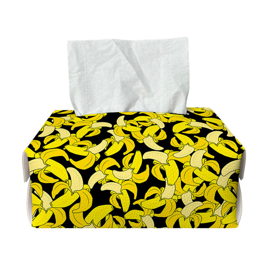 Peeled Banana Pattern Print Rectangle Tissue Box Cover