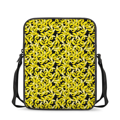 Peeled Banana Pattern Print Rectangular Crossbody Bag