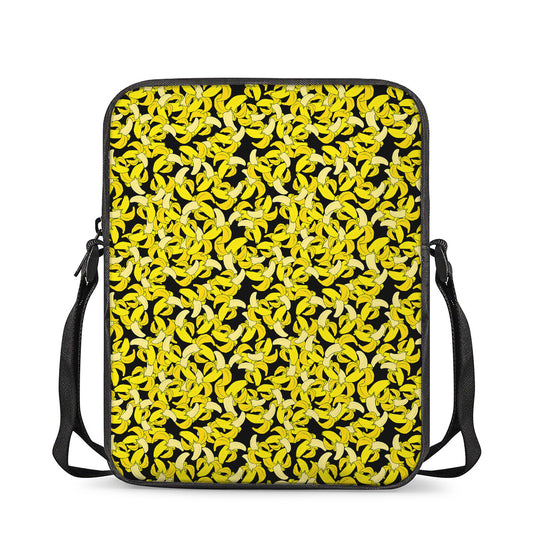 Peeled Banana Pattern Print Rectangular Crossbody Bag