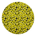 Peeled Banana Pattern Print Round Blanket