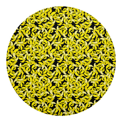 Peeled Banana Pattern Print Round Blanket