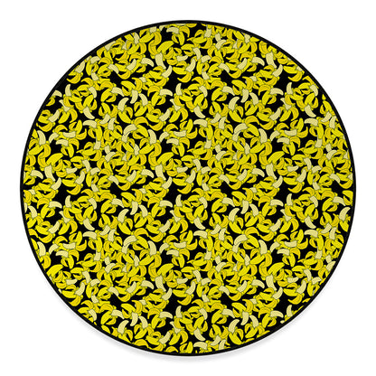 Peeled Banana Pattern Print Round Floor Mat