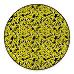 Peeled Banana Pattern Print Round Floor Mat