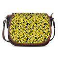 Peeled Banana Pattern Print Saddle Bag