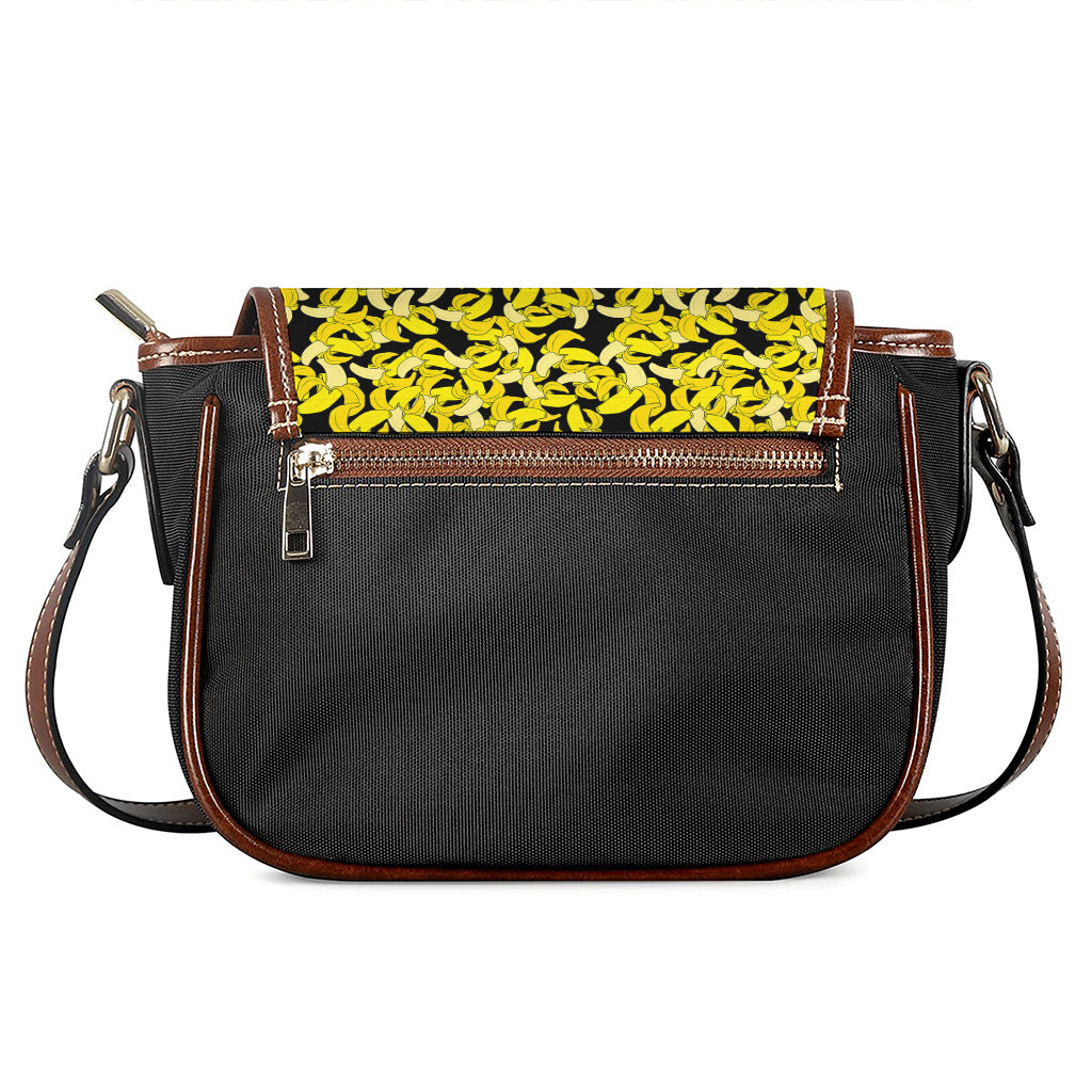 Peeled Banana Pattern Print Saddle Bag