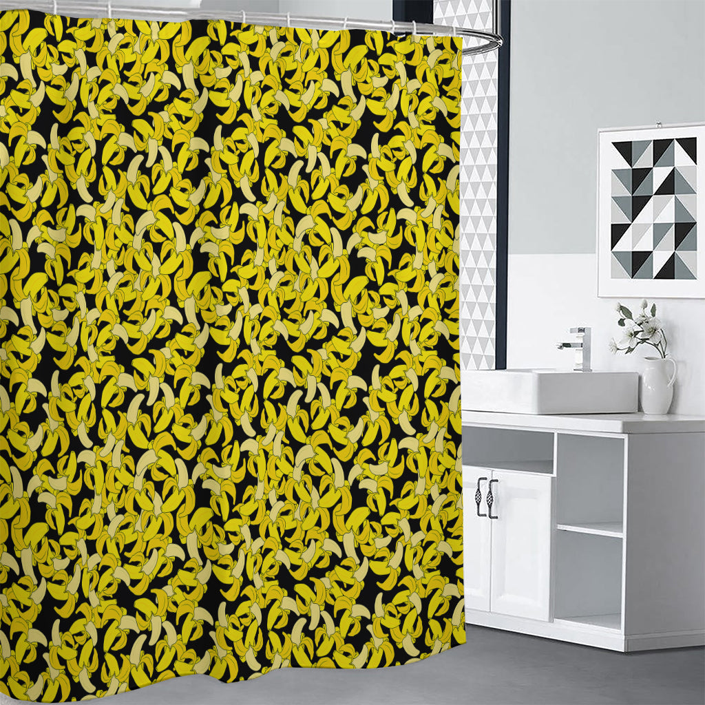 Peeled Banana Pattern Print Shower Curtain