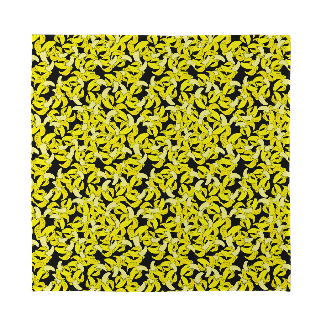 Peeled Banana Pattern Print Silk Bandana