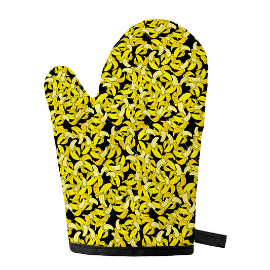 Peeled Banana Pattern Print Single Oven Mitt