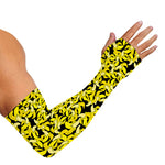 Peeled Banana Pattern Print Sun Protection Arm Sleeves