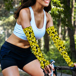 Peeled Banana Pattern Print Sun Protection Arm Sleeves