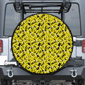 Peeled Banana Pattern Print Tire Cover