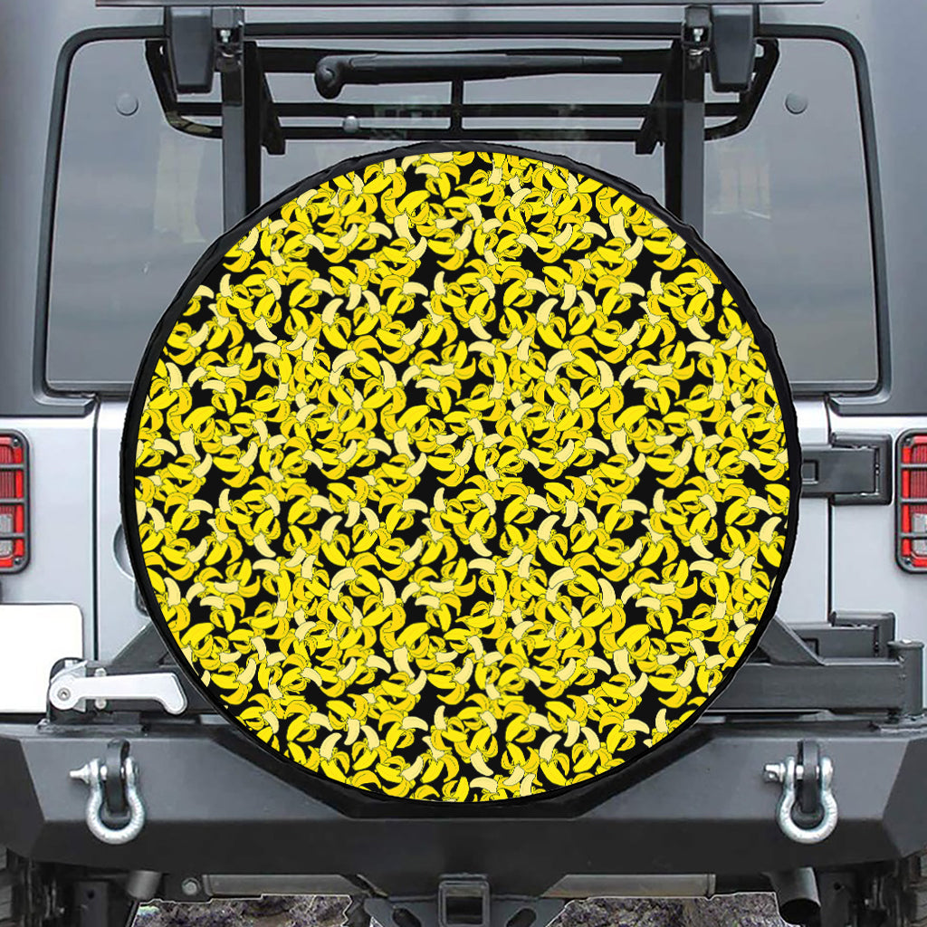Peeled Banana Pattern Print Tire Cover
