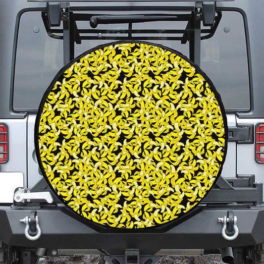 Peeled Banana Pattern Print Tire Cover