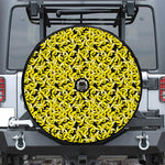 Peeled Banana Pattern Print Tire Cover With Camera Hole